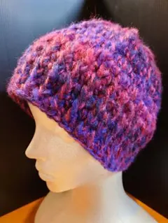 ニット帽（ハンドメイド）毛糸かぎ針編みNo.14