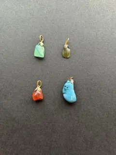 ペンダントトップ(天然石4個セット)