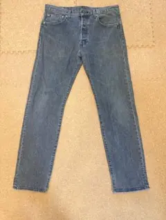 90s 501革パッチ BigE 先染め ブラックデニム