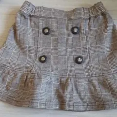 COMME CA DU MODE チェック柄スカート 120A