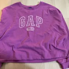 GAP パープル クルーネックスウェット Lサイズ