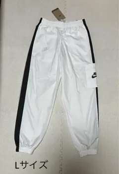 NIKEナイキ ウィメンズ ナイロンパンツ CJ7347-ホワイト新品Lサイズ