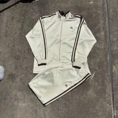 adidas トラックジャケッセットアップ ベージュ M Y2K