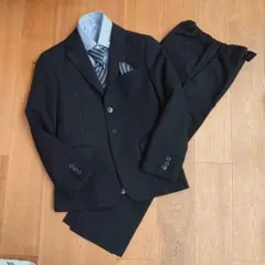 黒 フォーマルスーツ5点セット WANDER FACTORY