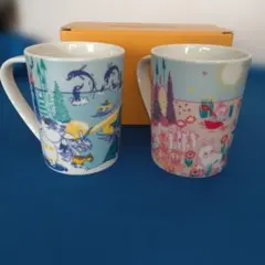 【良品】【未使用】ムーミンペアマグカップ