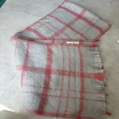 グレー&ピンク　マフラー