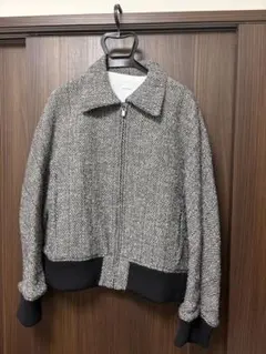 AURALEE ALPACA WOOL SILK TWEED BLOUSON - メルカリ