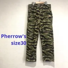 Pherrow's タイガーカモフラ size30 美品 ベイカーパンツのサムネイル