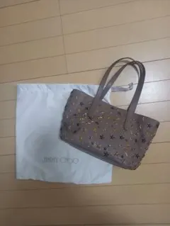 JIMMY CHOO　ソフィア　スタッズ　トートバッグ　グレージュのサムネイル