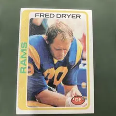 フレッド・ドライヤー（俳優）LAラムズのNFLトレーディングカード