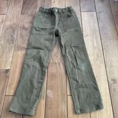 キッズ ロングパンツ カーキ