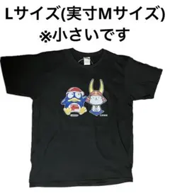 ドンペン　ひこにゃん　カラーTシャツ　黒　ブラックL (実寸M)のサムネイル