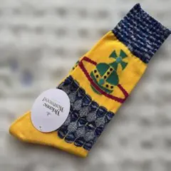 Vivienne Westwood ソックス イエロー 23-24cm 日本製のサムネイル