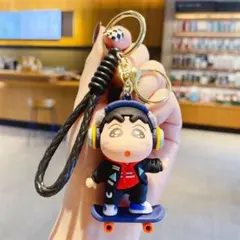 クレヨンしんちゃん キーホルダー スケートボード