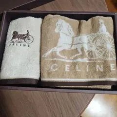 CELINE タオルセット ブラウン 2枚