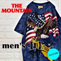 y430【THE MOUNTAIN】プリントロゴTシャツ【メンズL】のサムネイル