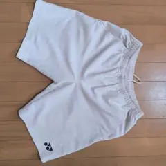 YONEX ホワイト バドミントンパンツ S