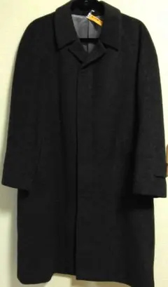 ウールコートチャコールグレー 90年代NEWYORKERメンズM(90A4)美品