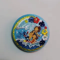 ディズニー　刺繍缶バッジ2　リロ&スティッチ　開封のみ