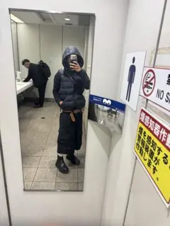 DUVETICA フード付きダウンベスト 52 ネイビー