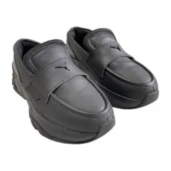 【美品】PUMA 厚底 ローファー スニーカー 黒 24.5cm LOAFYR