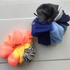 オーガンジーミックスシュシュ　　2点セット