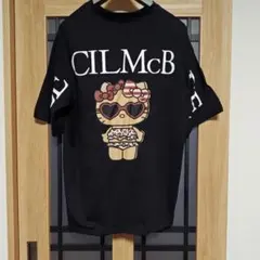 ４Lサイズハローキティ とセシルマクビーのコラボ半袖Tシャツ ブラック