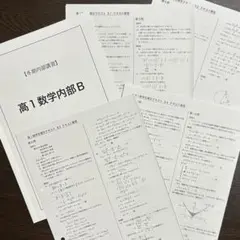 鉄緑会 高1数学内部B 冬期講習テキスト・解答セット - メルカリ