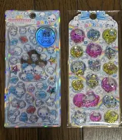 あわわちゃん 光るジュエルプチドロップシール　ウォーターシール　2枚セット正規品