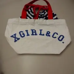 XGIRL&CO. ミニトートバッグ ホワイト/レッド