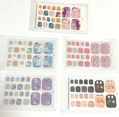 ネイルシール 　フットネイル　5枚セット　新品　③