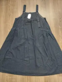 デニムスカートオーバーオール　サロペット　M