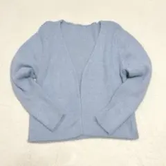 大きいサイズ 2XL フェザーニットカーディガン シーイン 短丈 クロップド