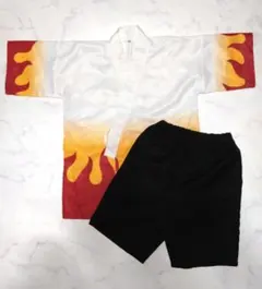 煉獄杏寿郎 甚平 浴衣 140 鬼滅の刃 コスプレ