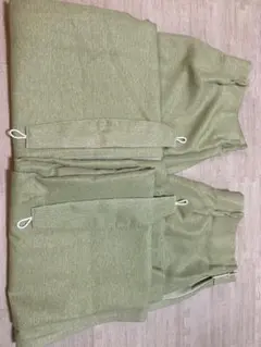 遮熱・消臭カーテン イエローグリーン 幅100cm X 丈178cm X 2