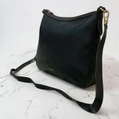 美品　ポールスミス　Paul Smith レザー ショルダーバッグ ブラック 黒