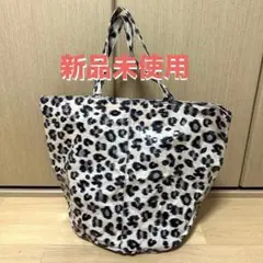 【新品未使用】レオパード柄 ビニールトートバッグ 大容量のサムネイル