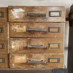 古道具　昭和レトロ　木箱　収納　引き出し　1つ　当時物　ヴィンテージ小引き出し