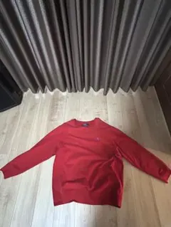 90s PoloRalphLauren 赤色スウェットUSA製(北マリアナ諸島)