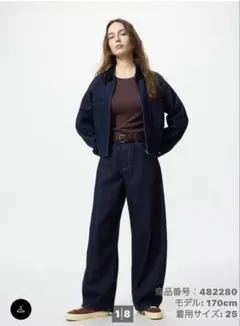 バギーカーブジーンズ 69 NAVY サイズ24