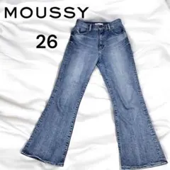 【希少】MOUSSY マウジー フレア デニム 26サイズ Y2K ハイウエスト