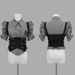 DimMoire 学園ブラウス+ジレset 【White×Black】M - メルカリ