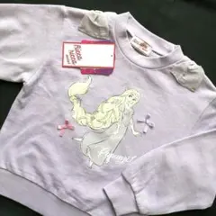 ディズニー　プリンセス　ラプンツェル　リボン　トレーナー　ラベンダー