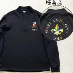 極美品 マークアンドロナ ハーフジップウォームインナー フリース　ブラック　L