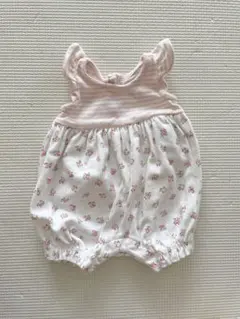 フリル付き花柄ロンパース baby gap