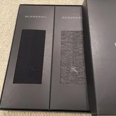 バーバリーメンズソックス二足セット　ビジネスソックス