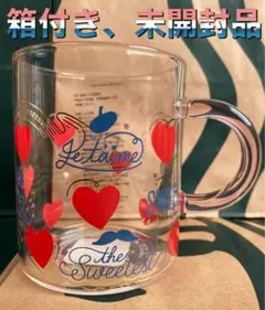 スターバックス　バレンタイン2022耐熱グラスマグ355ml スタバ　コップ