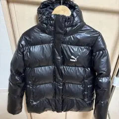 PUMA フード付きダウンジャケット ブラック