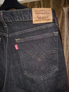 90's levi'sブラックジーンズ ブラックデニム626スリムテーパード32
