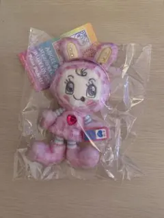 ナルミヤキャラクターズ レオパード ぬいぐるみチャーム べリエちゃん ピンク